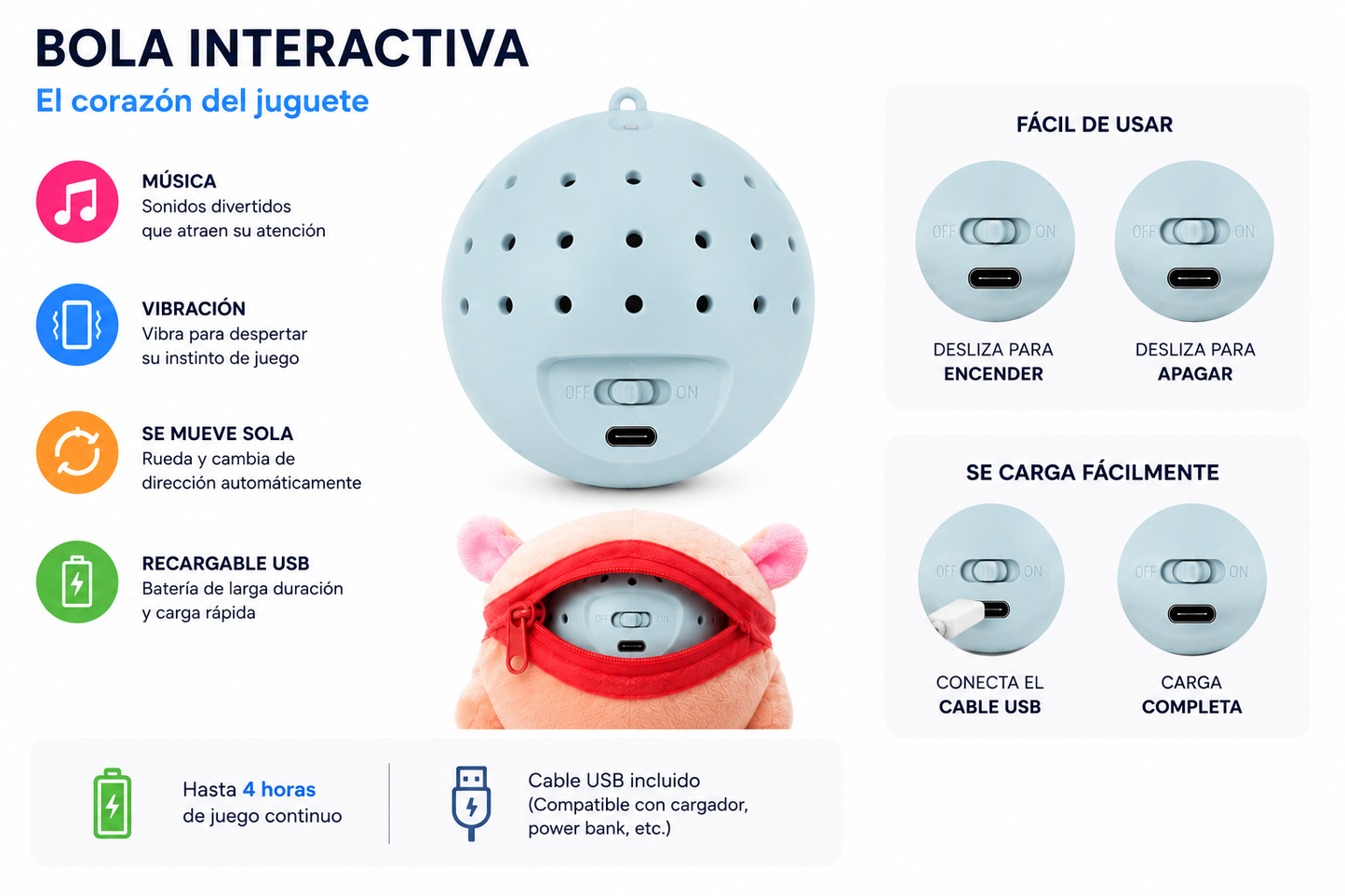 Juguete interactivo para mascotas